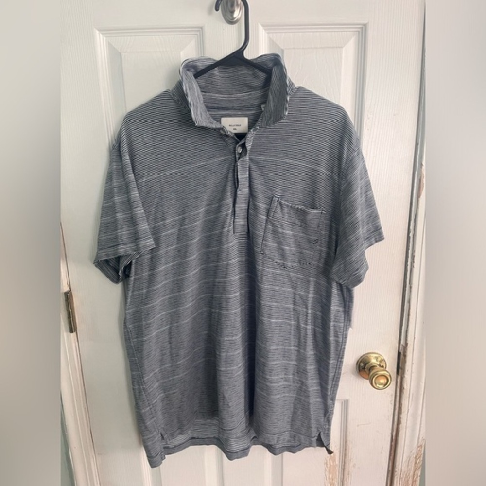 Billy Reid John T Striped Pocket Polo XXL